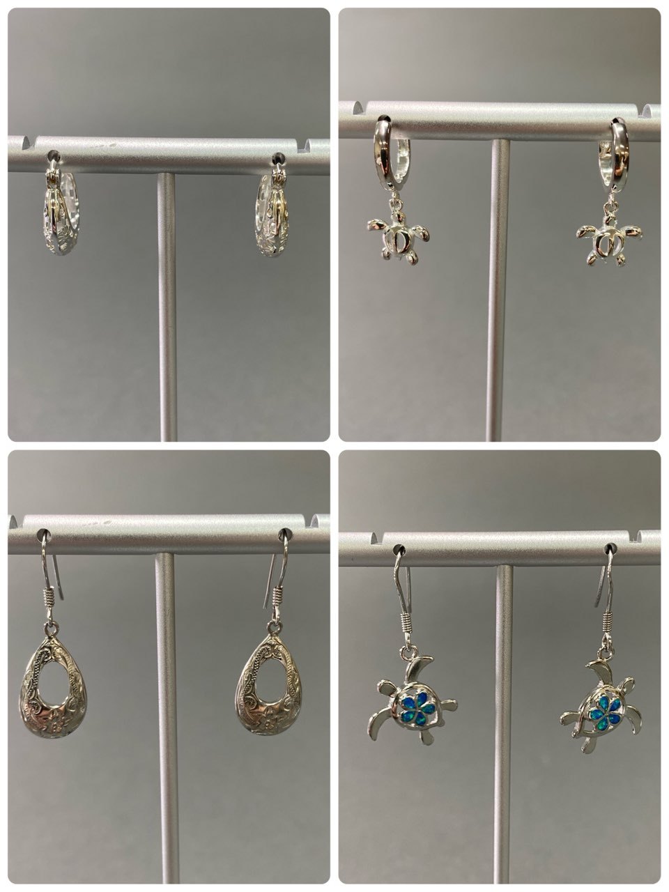 c6 L.M.A Hawaiian Jewelry 10点以上まとめ セット売り ハワイアンジュエリー ピアス ホヌ 亀 イルカ プルメリア 花 アクセサリー レディース シルバー