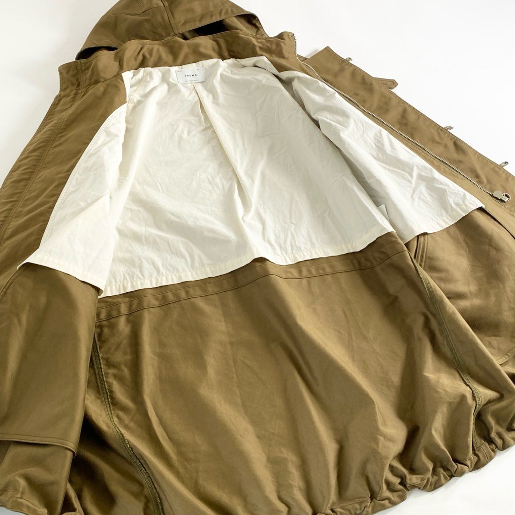 33g13 SOUMO ソウモ FIELD COAT フィールドジャケット フィールドコート 日本製 10C-SC-002 03 カーキ コットン