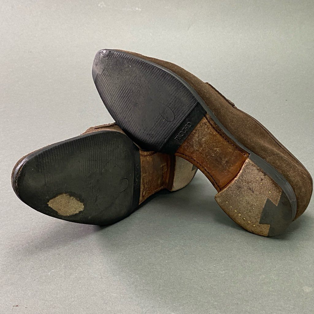 3e10 CROCKETT&JONES クロケットアンドジョーンズ Teign テイン コインローファー 6 1/2 ブラウン スエードレザー SELSEY セルシー シューズ 革靴