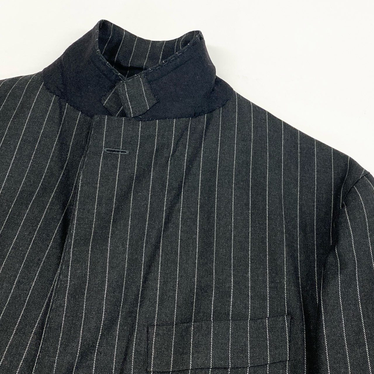 6L17 Stile Latino スティレラティーノ スーツセットアップ テーラードジャケット スラックス ストライプ 52サイズ グレー メンズo07t