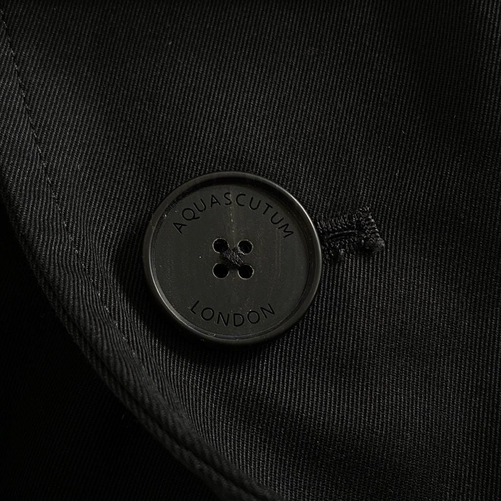 10e3 【タグ付き】 英国製 定価190,000円 Aquascutum アクアスキュータム KINGSGATE キングスゲート トレンチコート 226 9451 152 サイズ40 ネイビー メンズ 紳士 アウター