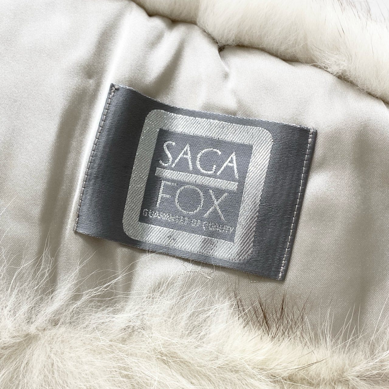 36d24 SAGA FOX サガフォックス ボリューム◎ ティペット 襟巻 2本セット ホワイト系 フォックスファー レディース