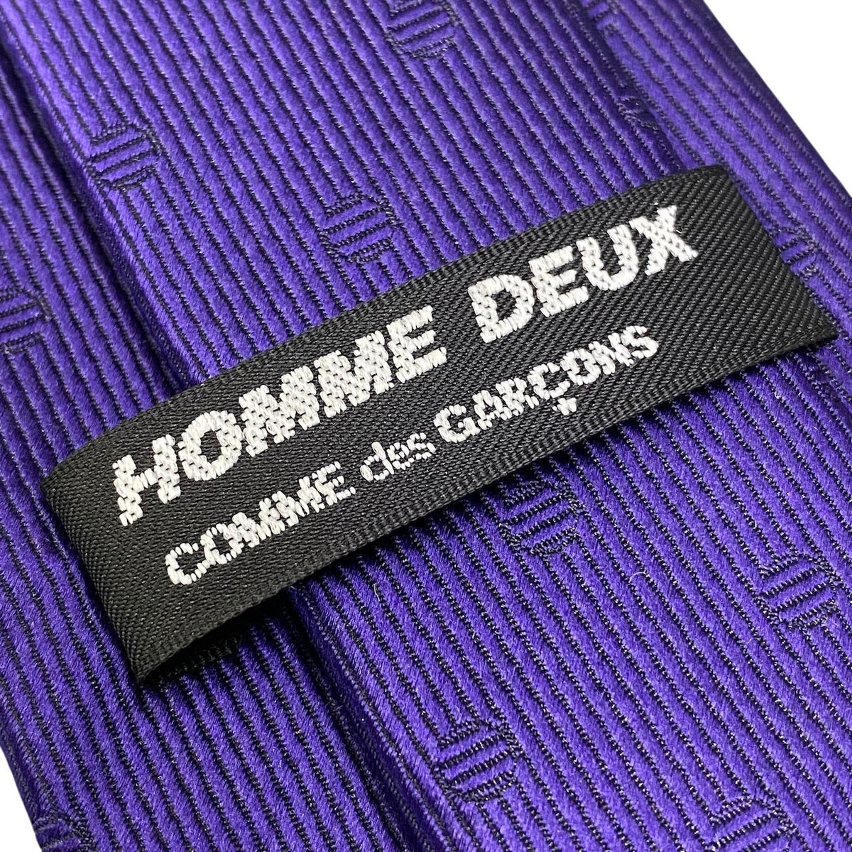e18 COMME des GARCONS HOMME DEUX コムデギャルソン オムドゥ ネクタイ ドット柄 日本製 パープル メンズ 男性用u02t