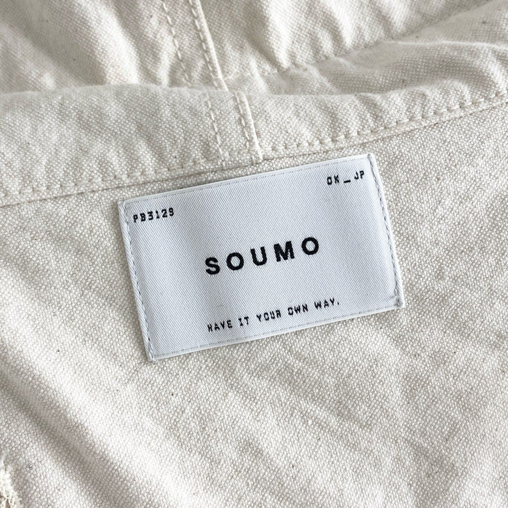 43f18 SOUMO ソウモ フードマフ フード ヘッドアクセ バラクラバ 日本製 12-SA-001#2 F フリーサイズ サンドベージュ エクリュ コットン