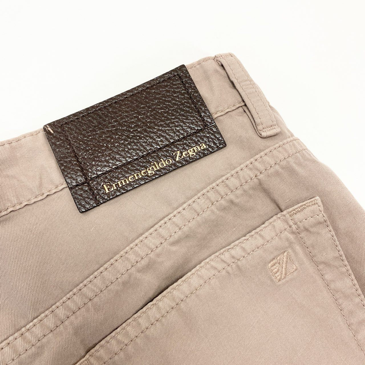 11i16 Ermenegildo Zegna エルメネジルドゼニア サマースラックス テーパードパンツ ボトムス トラウザーズ 30 ピンク系 コットンリネン メンズu02t