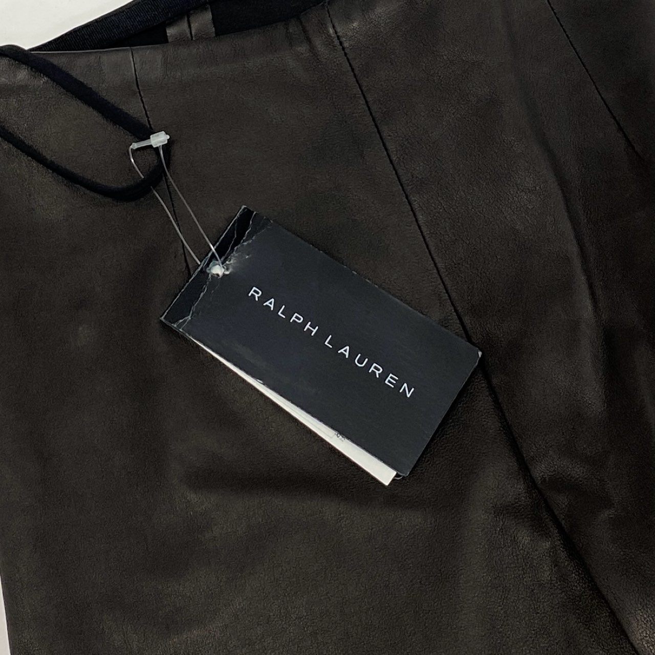 49i11 【美品】 RALPH LAUREN ラルフローレン レザーパンツ ラムレザー タグ付き スキニーパンツ ボトム レディース 女性用 12Y0101 0 ブラックu02t