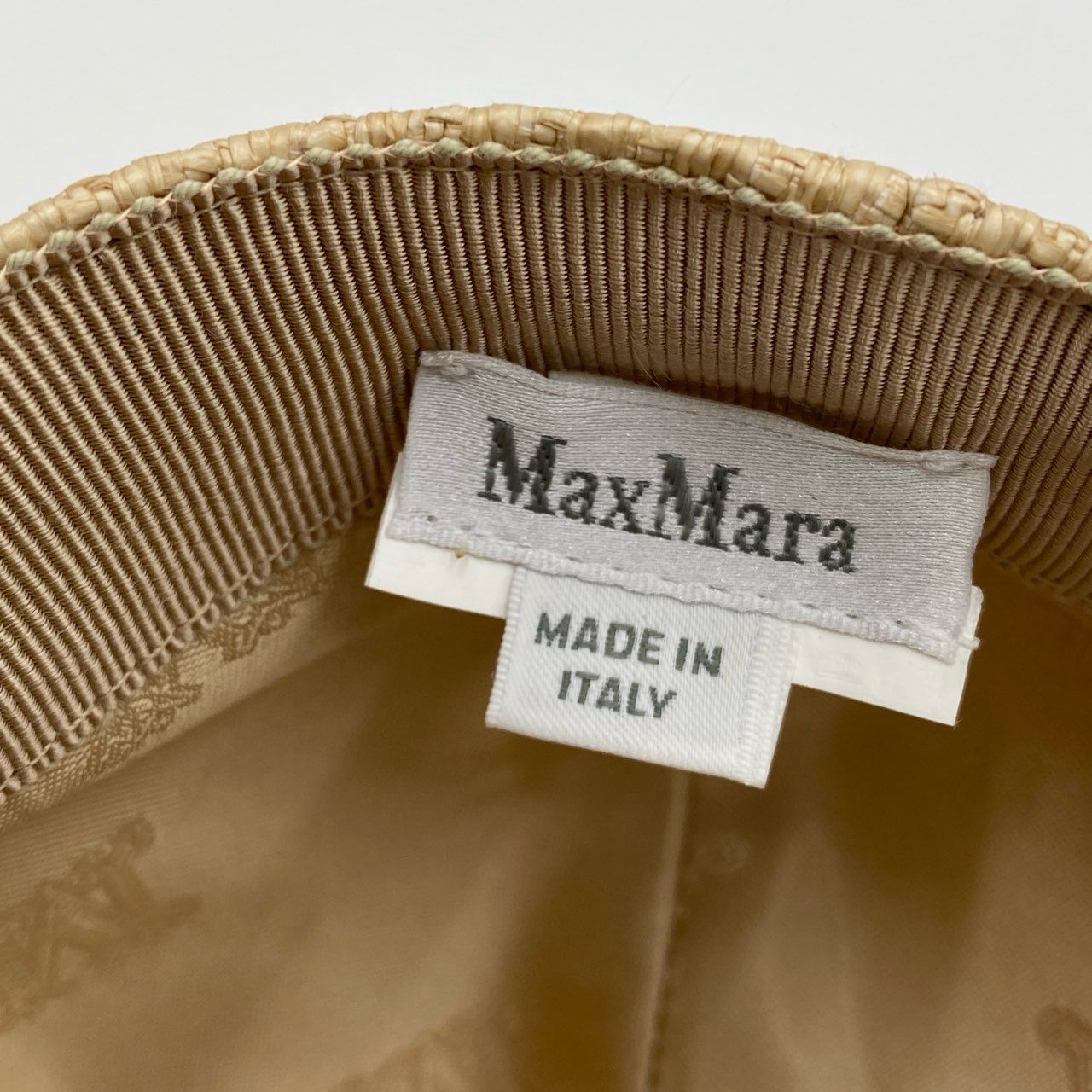 i4 《美品》 MAX MARA マックスマーラ 25SS Jez Baseball Cap ジェズ ベースボールキャップ ベージュ ロゴ刺繍 帽子 サイズ調節可能t18r