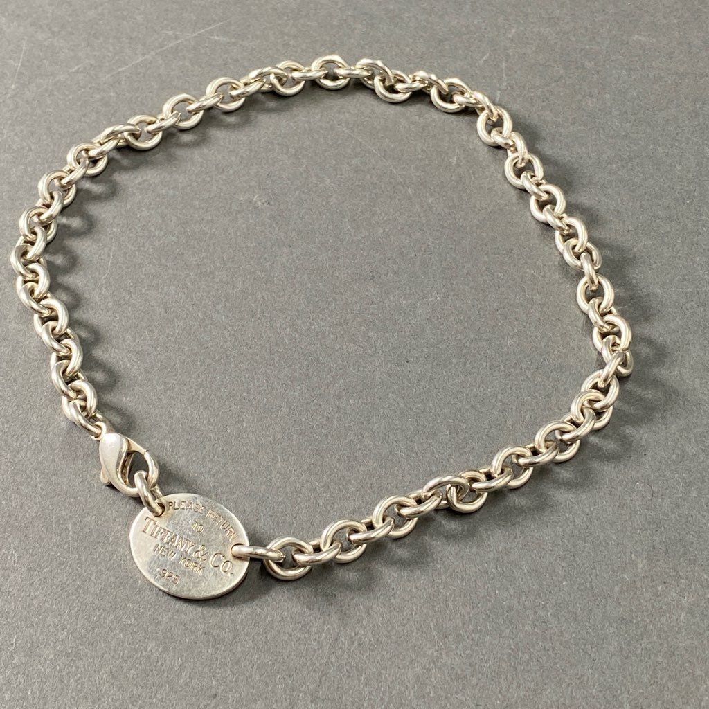 3d12 TIFFANY&Co. ティファニー リターントゥ オーバルタグ ネックレス シルバー SV925 アクセサリー ジュエリー SILVER