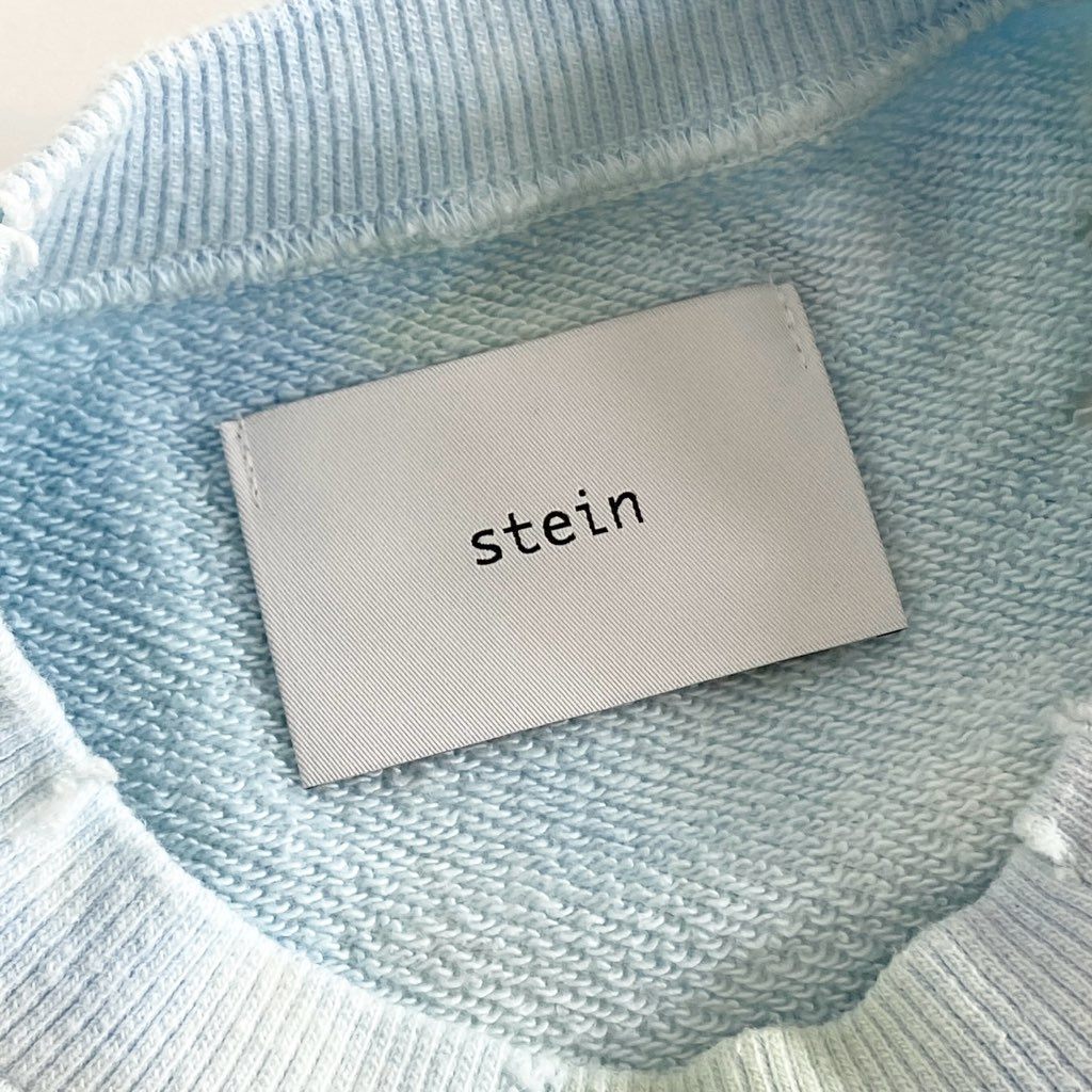 64g3 stein シュタイン OVERSIZED REBUILD SWEAT LS/Tie dye スウェット トレーナー オーバーサイズ タイダイ ST.525-2 M ブルー コットン 日本製