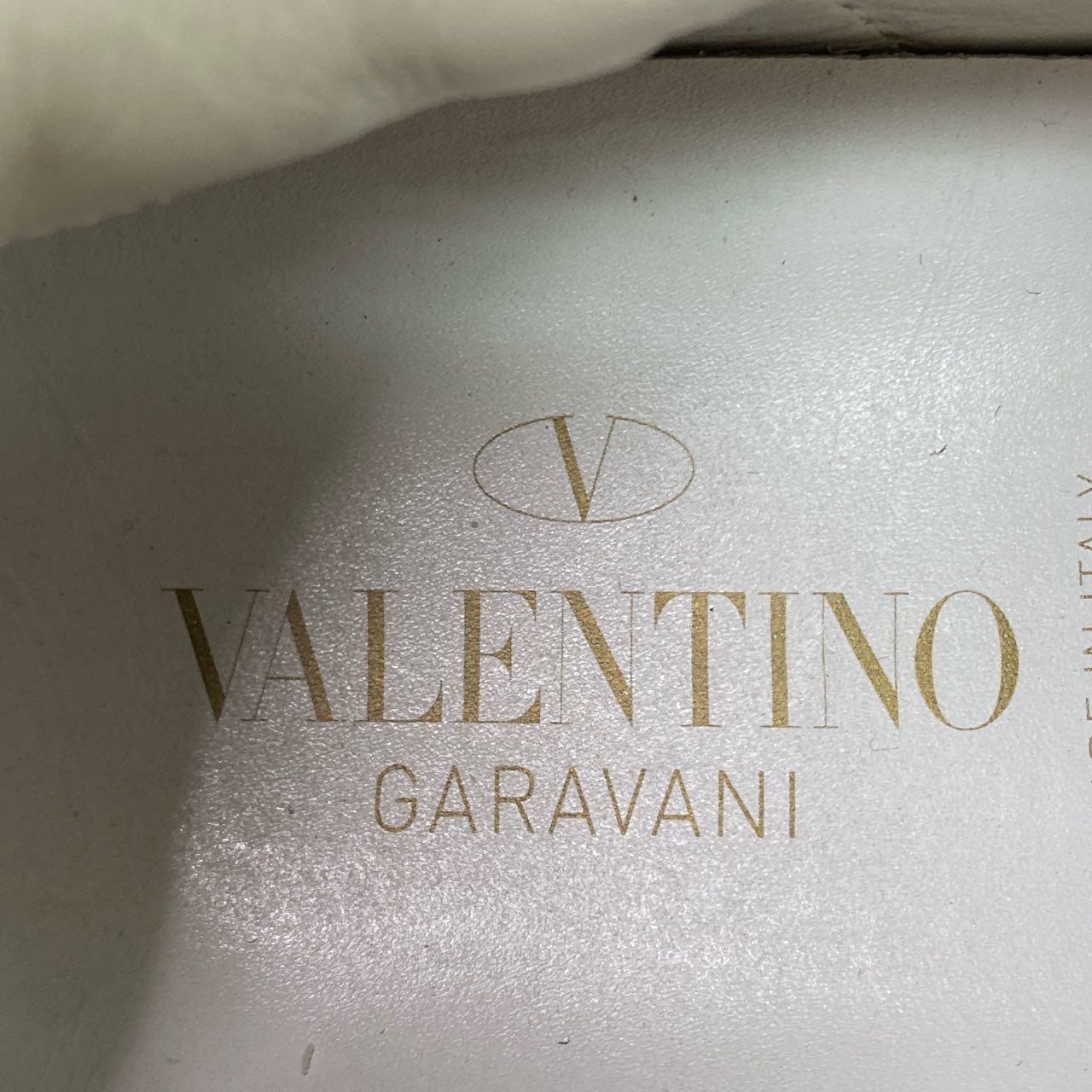 3b7 VALENTINO ヴァレンティノ オープンスニーカー 37 ホワイト ピンク レザー スタッズ スリッポン シューズ イタリア製