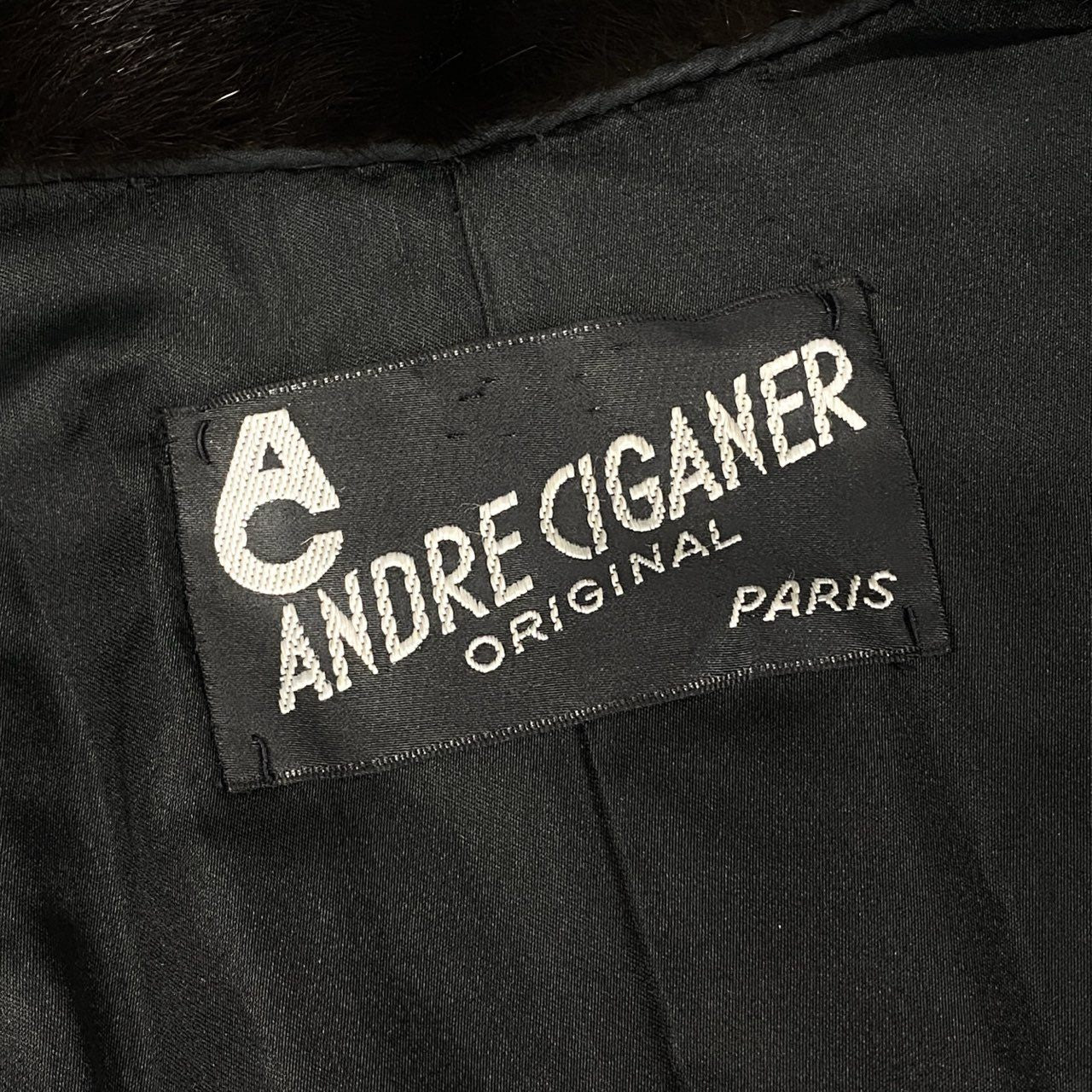 6a21 ANDRE CIGANER デミバフミンク ロングコート サイズF ブラウン 本毛皮 Mink Fur Long Coatt18r