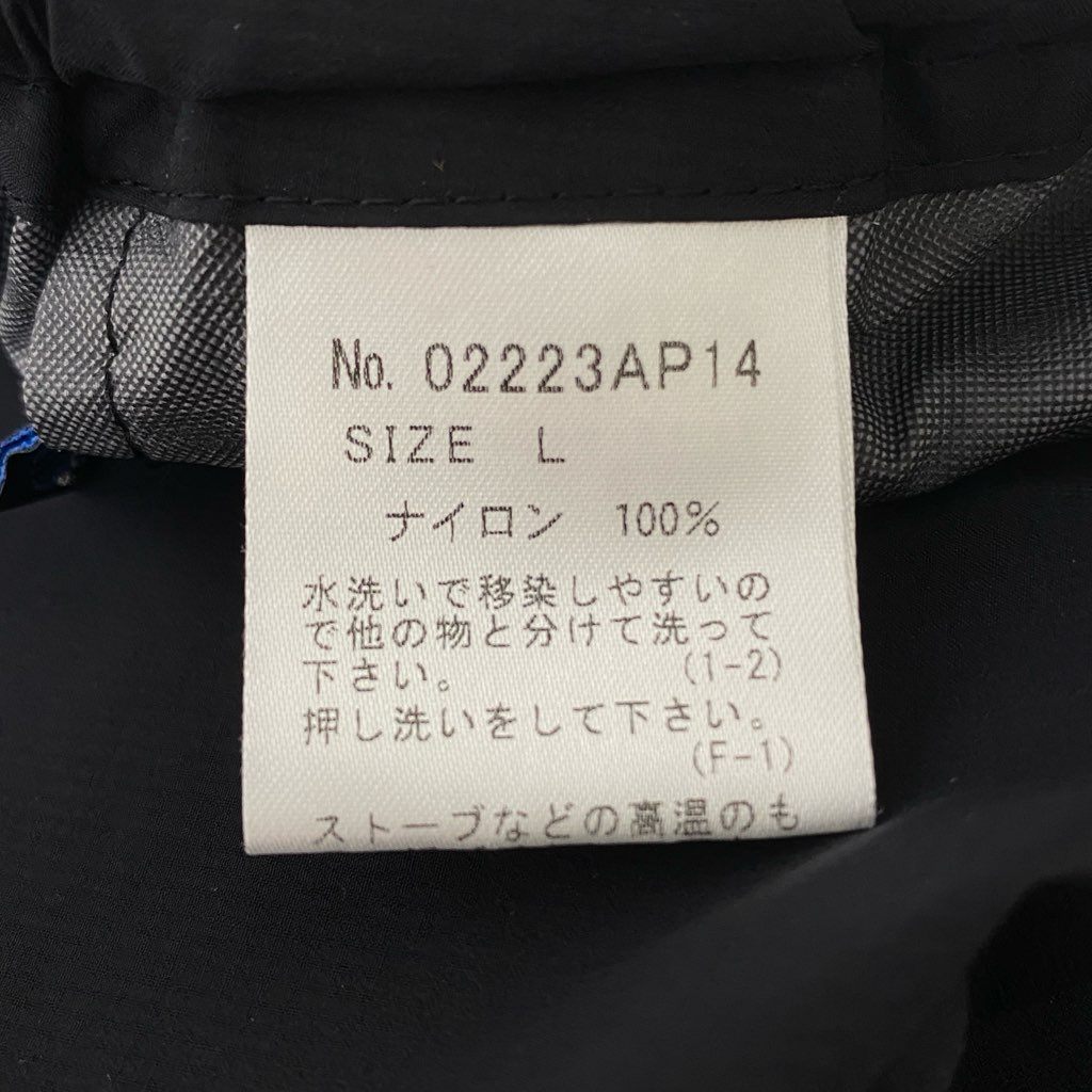 9d10-2 【美品】 HYSTERIC ヒステリックグラマー SEE NO EVIL PERTEX パーテックス 耐水トラックパンツ L ブラック メンズ