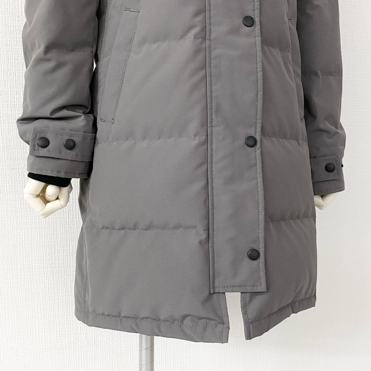 82j4 《新品タグ付き》 CANADA GOOSE カナダグース ブラックレーベル 3802LB SHELBNRNE PARKA ダウンコート アウター コヨーテファー サイズXS グレー系 レディース