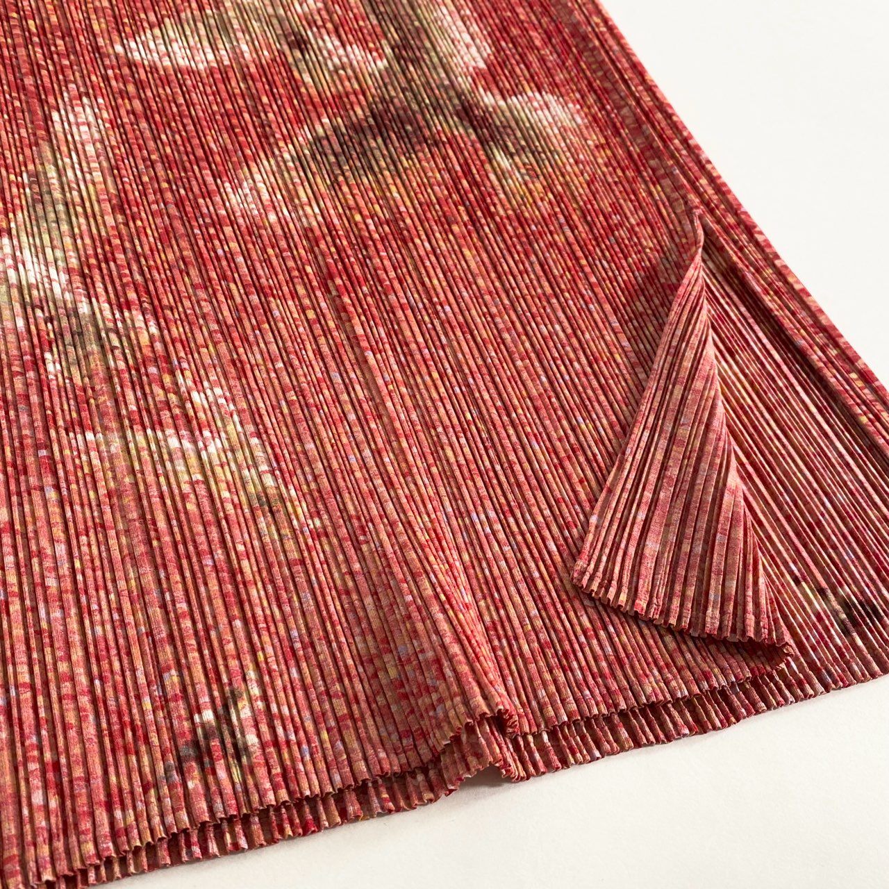 10i17 90s PLEATS PLEASE ISSEY MIYAKE プリーツプリーズ イッセイミヤケ Peace Dove Bird Skirt アーカイブ ヴィンテージ 総柄プリント プリーツスカート 日本製 3 ピンク