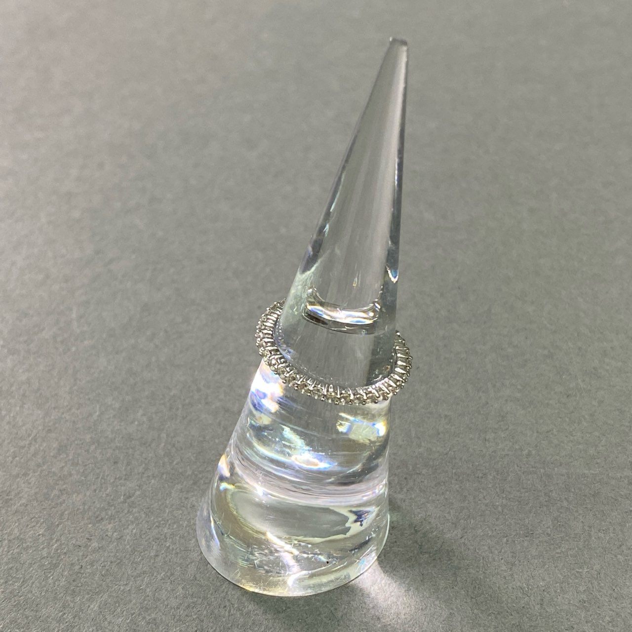 c26 SWAROVSKI スワロフスキー ラインストーン リング 9号 シルバー クリスタル アクセサリー ジュエリー 箱付き