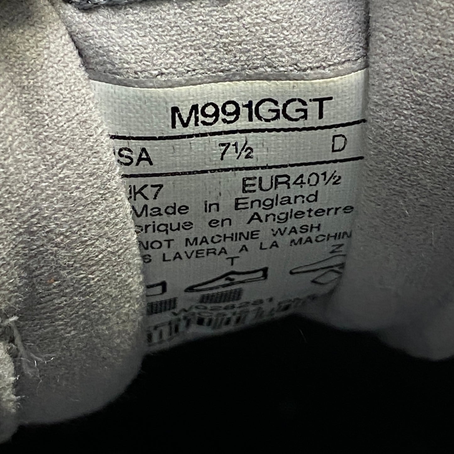 1g31 New Balance ニューバランス EX M991GGT スエードレザー スニーカー US 7 1/2 オリーブ Leather シューズ 英国製 紳士靴k02i