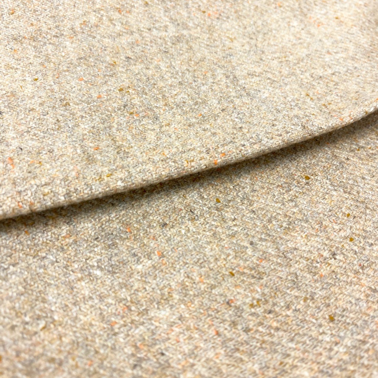 86j20 《極美品》 Leilian レリアン ノーカラージャケット テーラードジャケット ロロピアーナ生地 カシミヤ97% サイズ9 ベージュ ミックスネップ レディースu02t