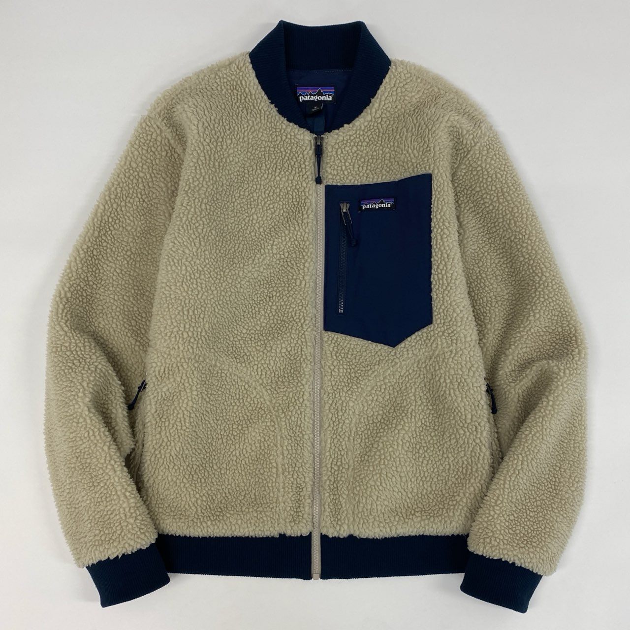 34d4 Patagonia パタゴニア Retro-X BOMBER Jacket レトロ ボマージャケット フリースブルゾン 22830FA19 M クリーム