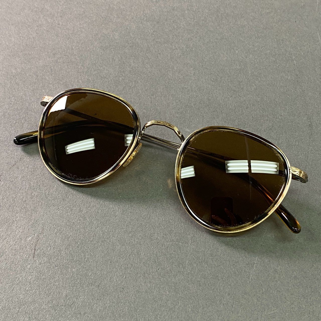 b12 OLIVER PEOPLES オリバーピープルズ MP-2 SUN サングラス OV1104S 48□24 ブラウン イタリア製 アイウェア 眼鏡 ケース付き