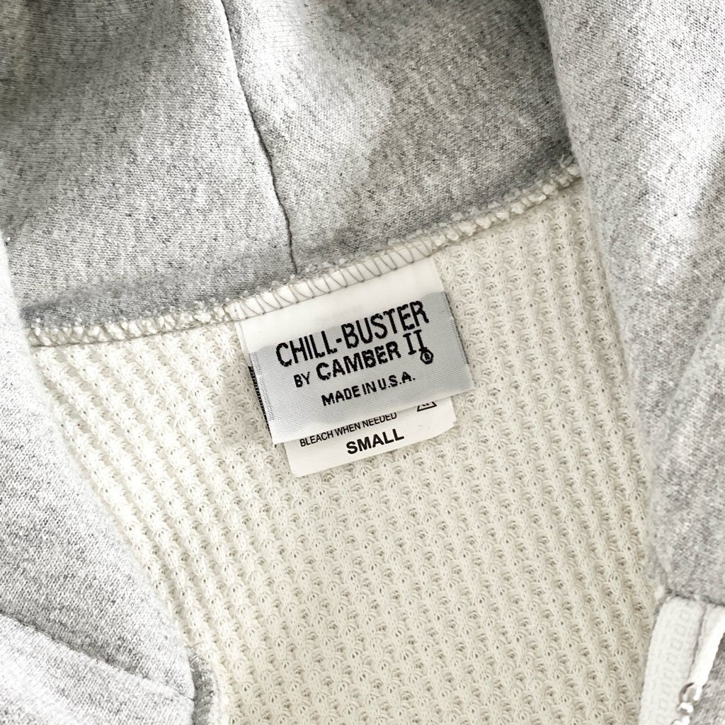 39f9 CAMBER CHILL BUSTER キャンバー チルバスター ジップアップパーカー フーディ Sサイズ グレー コットン