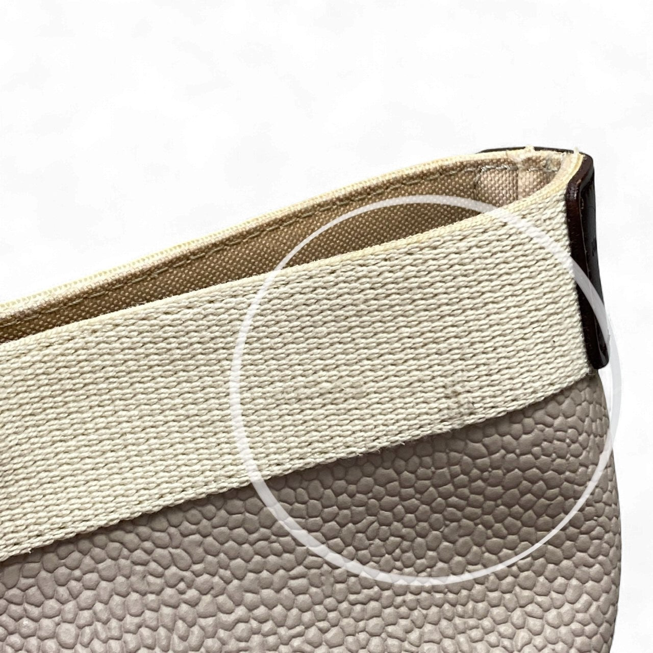 bk18 Herve Chapelier エルベシャプリエ 705GP 舟形ハンドバッグ 鞄 グレー系 レザー×キャンバス レディースu02t