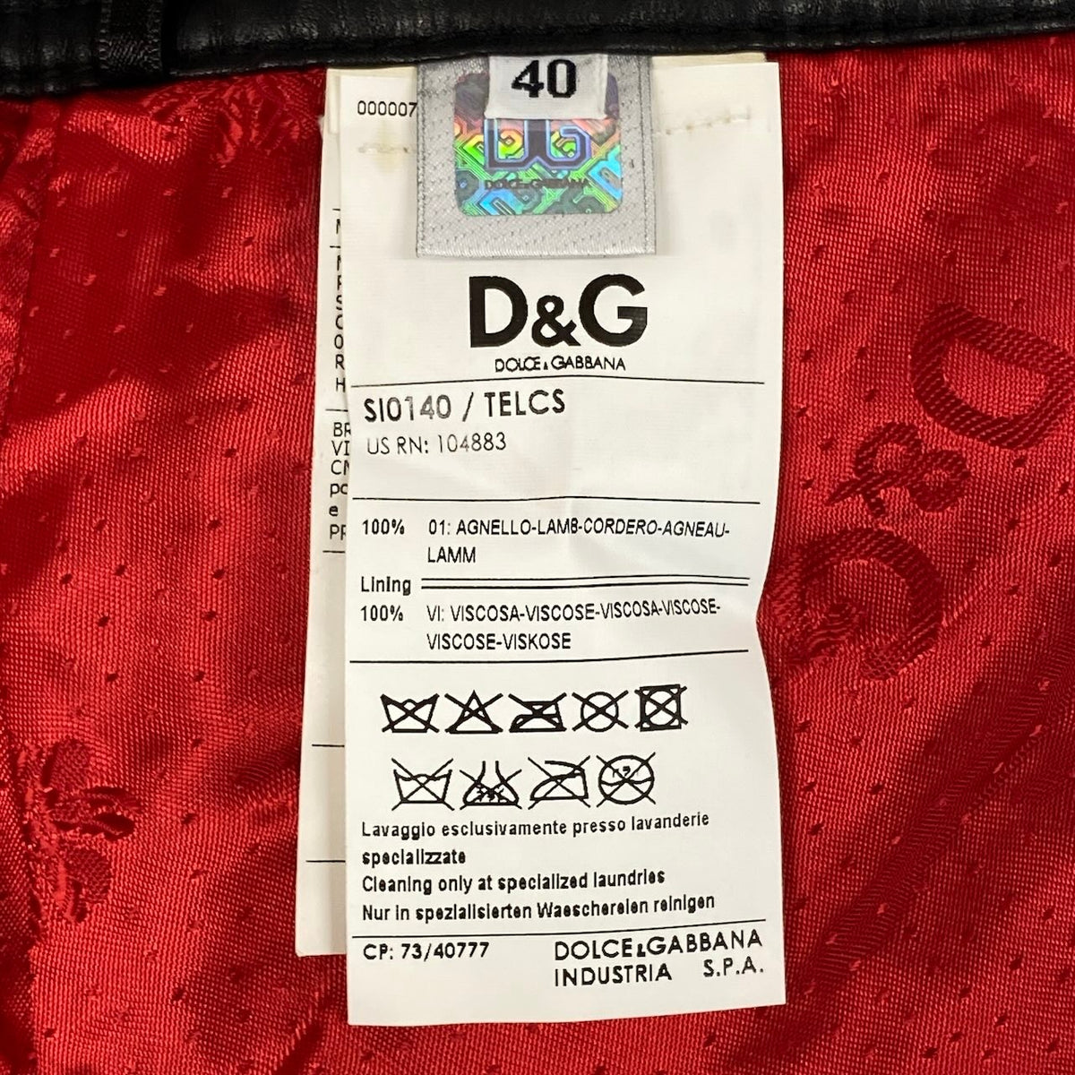 i18 D&G DOLCE&GABBANA レザーキルティングスカート ミニスカート 40サイズ ブラック レザー レディース 女性用u02t