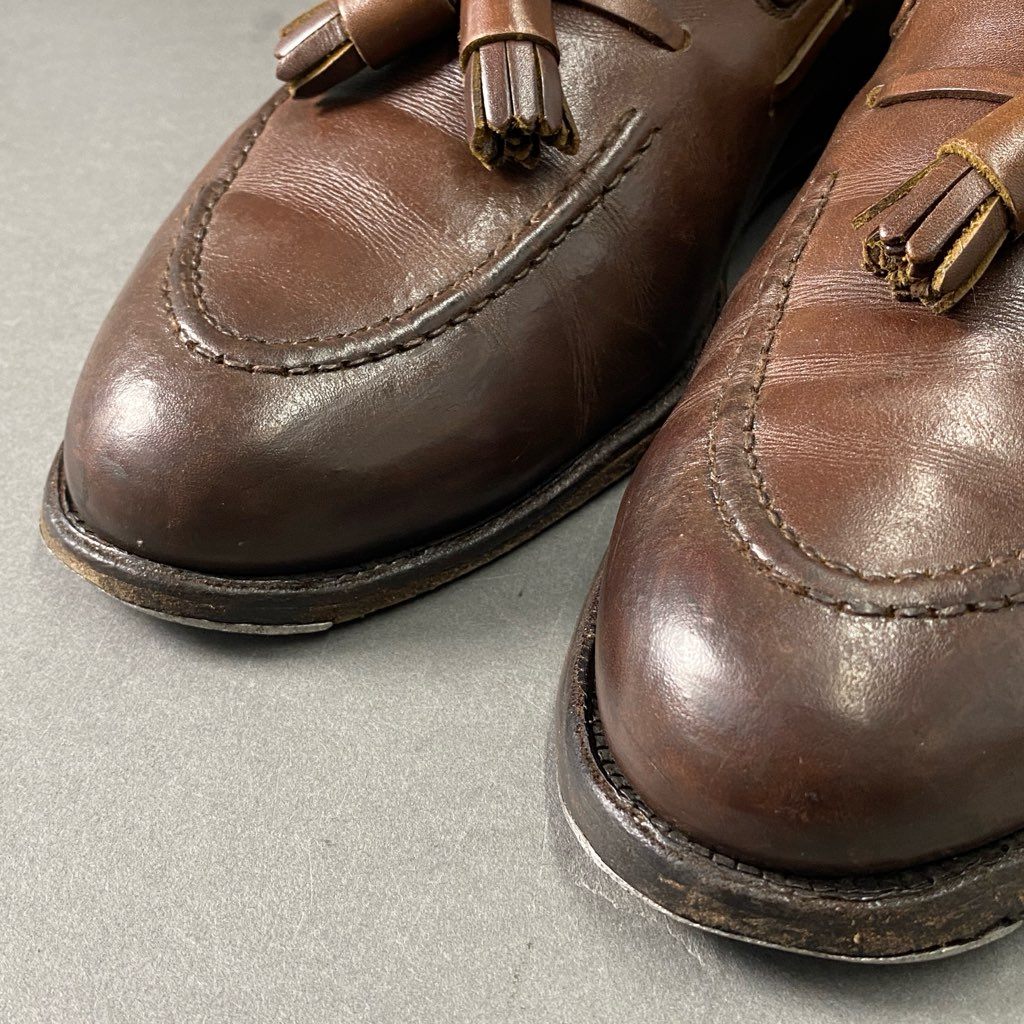 1f2 CROCKETT&JONES クロケットアンドジョーンズ CAVENDISH2 キャベンディッシュ タッセルローファー 8E ブラウン レザー シューズ イングランド製