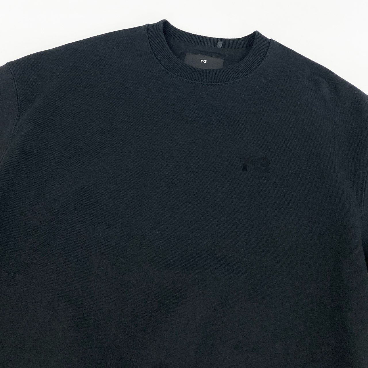 29g28 Y-3 ワイスリー ヨウジヤマモト FT CREW SWEAT ロゴプリント クルーネック オーバーサイズ スウェット プルオーバー トップス スエット IV5580 S ブラック メンズ