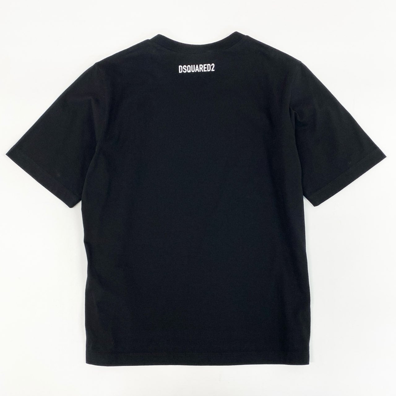 66g24《タグ付保管品》 DSQUARED2 ディースクエアード 半袖Tシャツ カットソー トップス クルーネック ICON ロゴ S80GC0061 S ブラック コットン100 レディース 女性用_