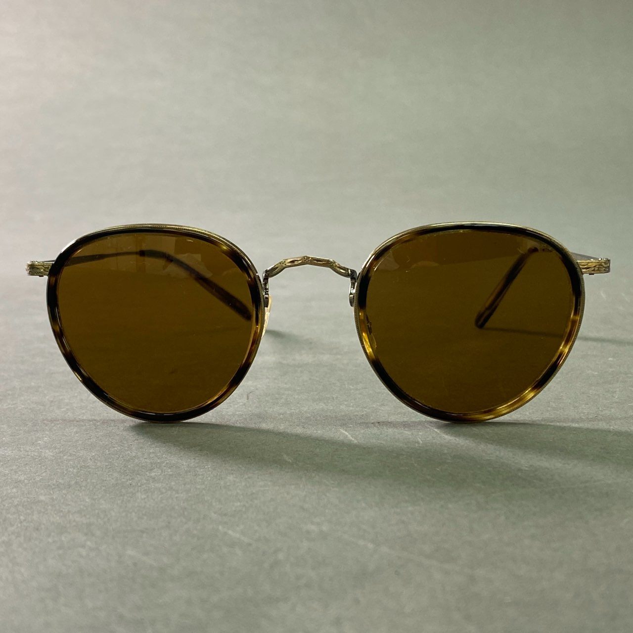 b12 OLIVER PEOPLES オリバーピープルズ MP-2 SUN サングラス OV1104S 48□24 ブラウン イタリア製 アイウェア 眼鏡 ケース付き