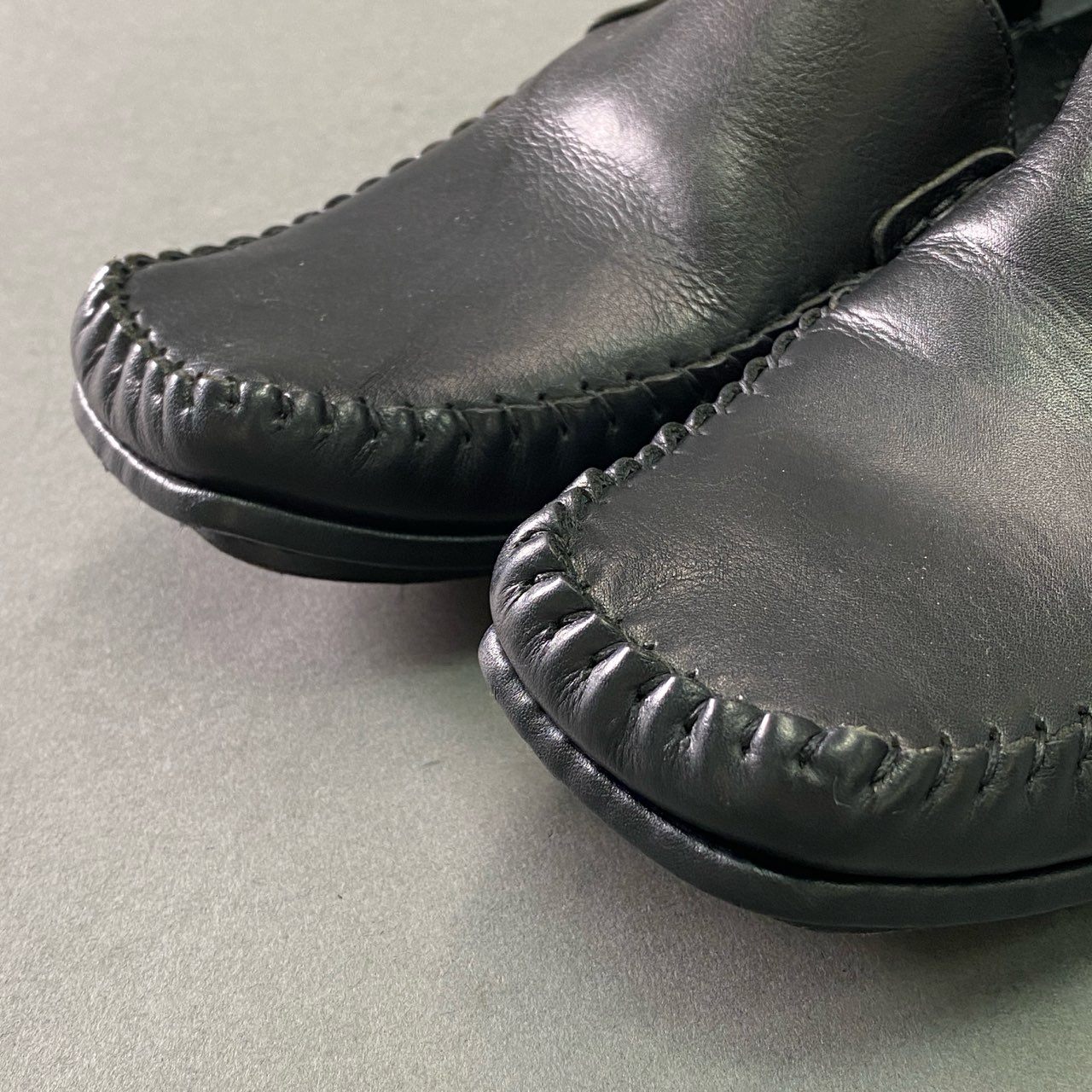 3f10 Y's ワイズ Yhoji Yamamoto ヨウジヤマモト レザーシューズ モカシンシューズ サイズ6 ブラック レザー レディース デザイナーズ 靴