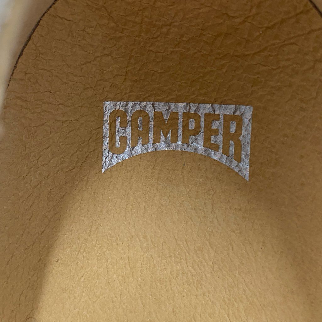 4e16【極美品】CAMPER カンペール TWINS ツインズ フラワープリント Peu Cami ペウカミ レザーシューズ 35 レディース 靴