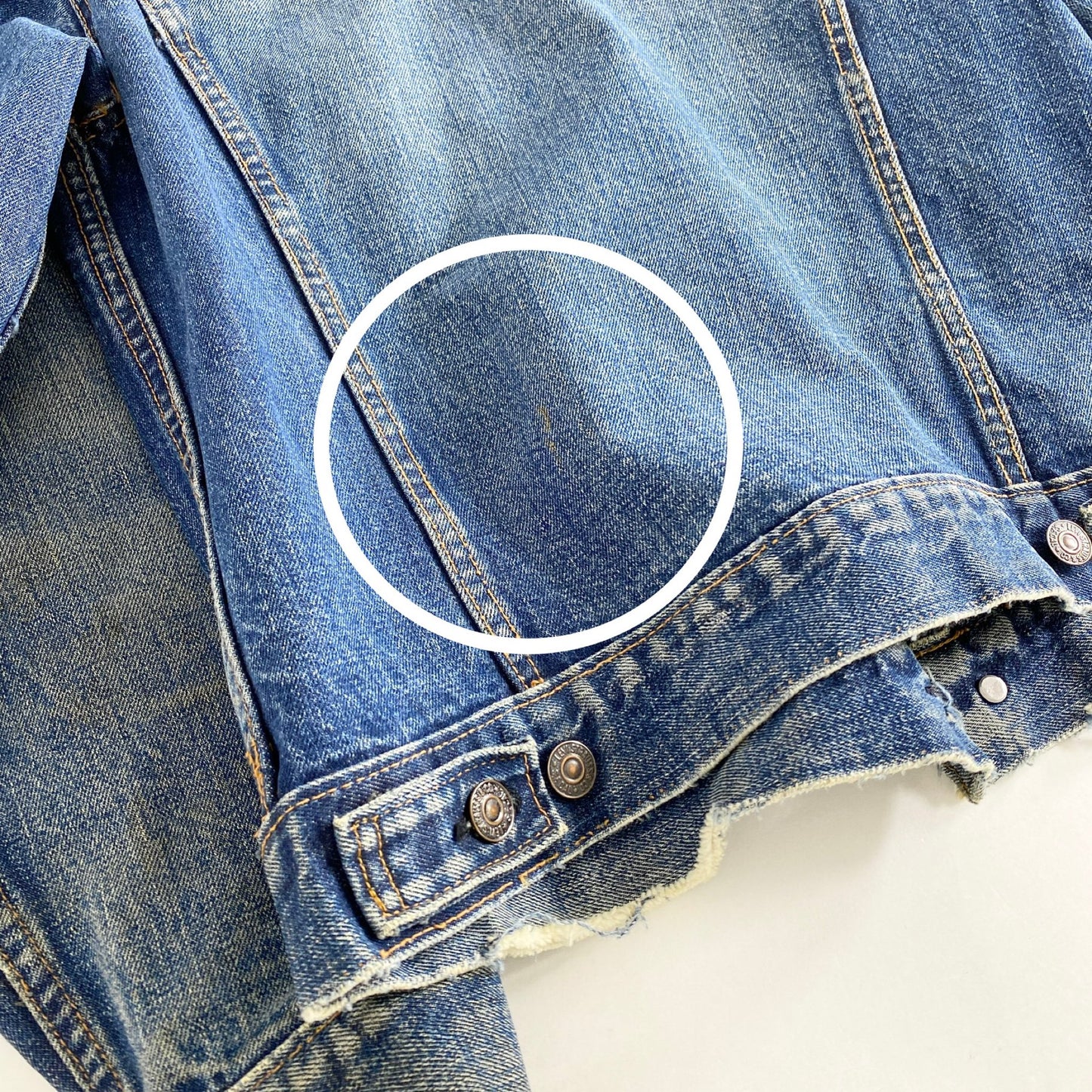 26L14 Levi's リーバイス 4th 3rd Vintage Denim Jacket デニムジャケット S~M相当 インディゴ BIGE ヴィンテージ 古着