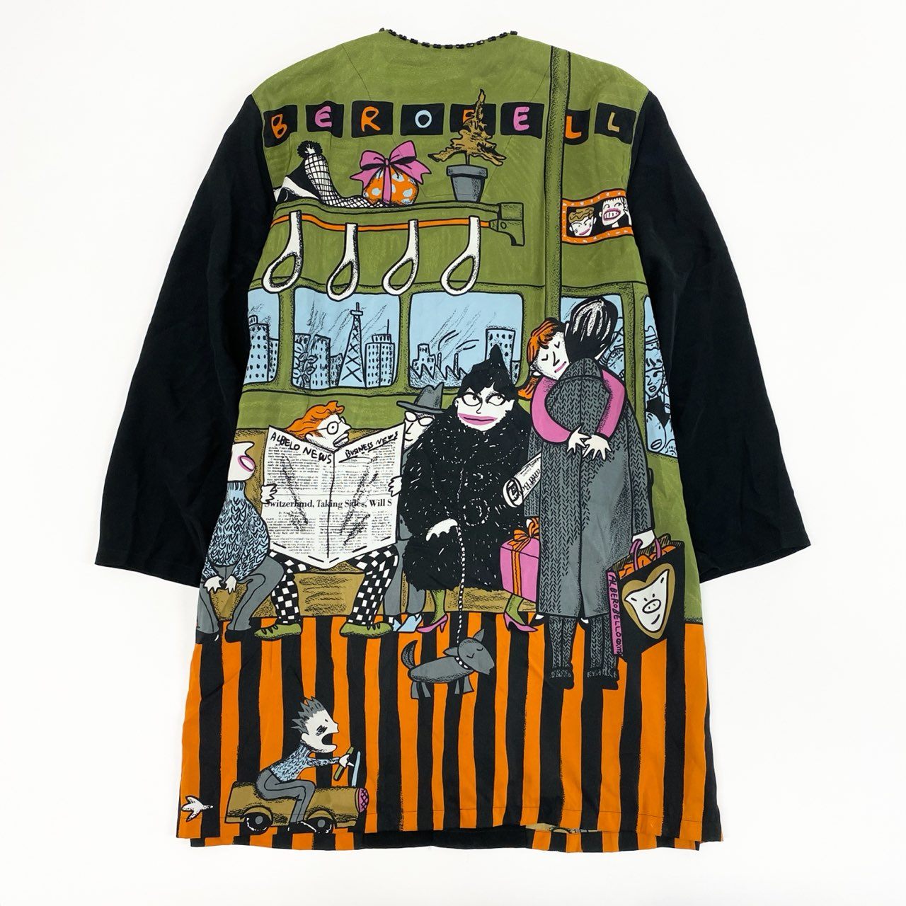 48e12 OLLEBOREBLA アルベロベロ オレボレブラ チュニックワンピース シャツワンピース トップス マルチカラー ポリエステル100% レディース