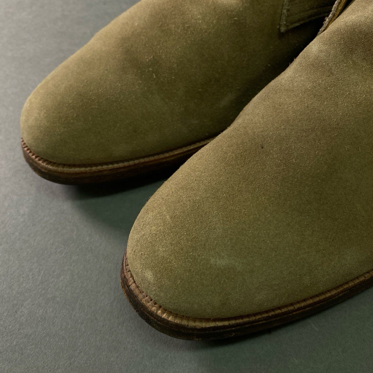 2b28 CROCKET & JONES クロケットアンドジョーンズ チャッカブーツ レザーブーツ スエードレザー BAYSWATER 英国製 メンズ 紳士靴 5983 9 1/2 ベージュ 本革