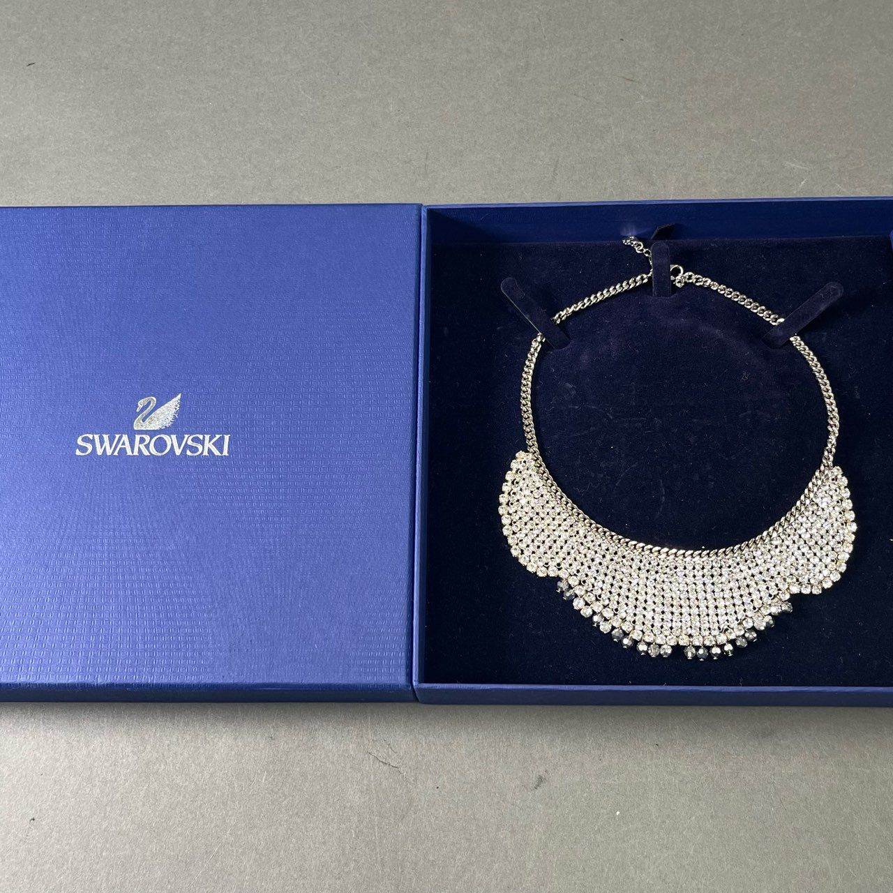 1e12-3 SWAROVSKI スワロフスキー Renewal Necklace クリスタルビーズ ネックレス 5019006 36cm ビジュー ダイヤ 結婚式 セレモニー