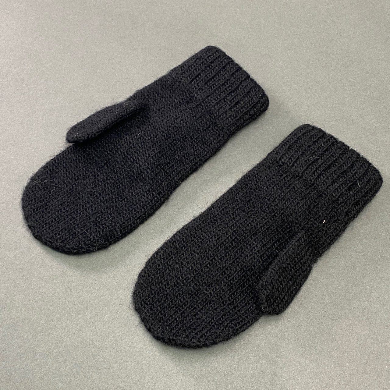 a20 Yohji Yamamoto ヨウジヤマモト Yロゴ ウールミトン 手袋 アームカバー ブラック WOOL 小物 日本製 冬