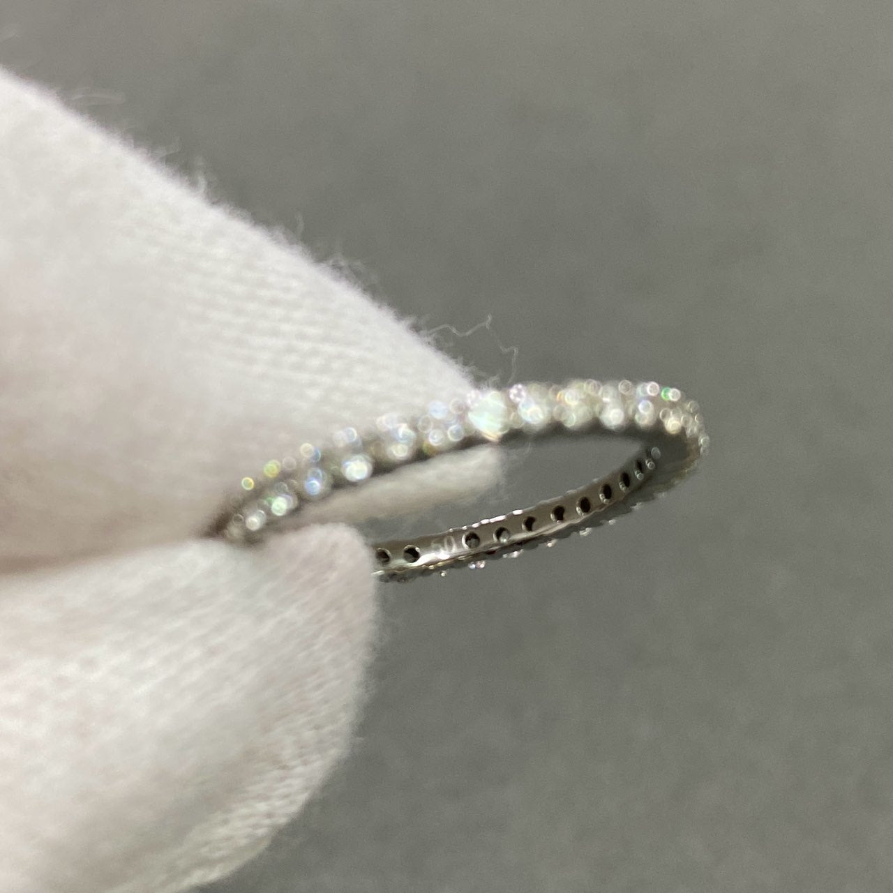 c26 SWAROVSKI スワロフスキー ラインストーン リング 9号 シルバー クリスタル アクセサリー ジュエリー 箱付き