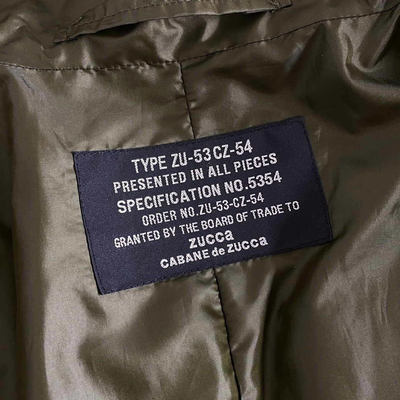 86h29 ZUCCA ズッカ ダブルジップ ワイドシルエット パフジャケット ダウンジャケット 裾ドローコード付き サイズM カーキ レディース