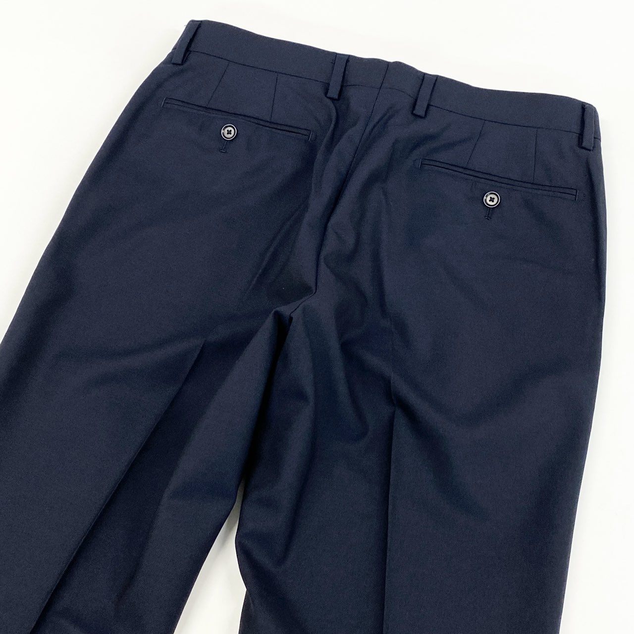 49f2 GREEN LABEL RELAXING united arrows グリーンレーベルリラクシング REDA社生地 セットアップスーツ ジャケット ボトムス ビジネス◎ フォーマル◎ 背抜き 46 ネイビー ウール