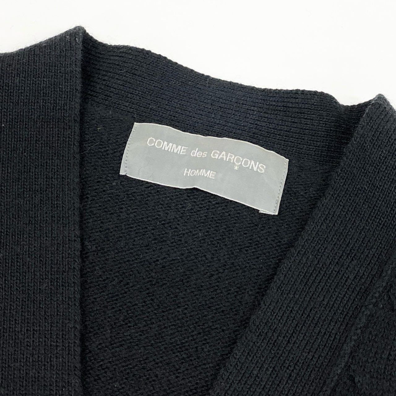 39d28 COMME des GARCONS HOMME コムデギャルソン 田中オム AD1998 ヴィンテージ カーディガン サイズM相当 ブラック メンズ アーカイブ