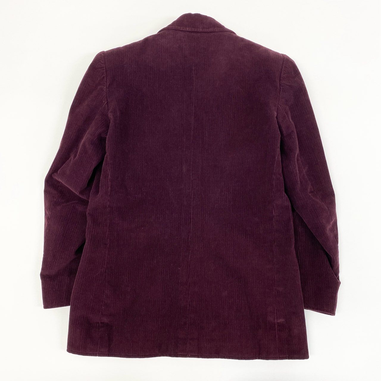 46e9 【フランス製】SAINT LAURENT サンローラン リヴゴージュ ヴィンテージ ダブルジャケット サイズ36 ボルドー コーデュロイ レディース 女性用 フランスヴィンテージ