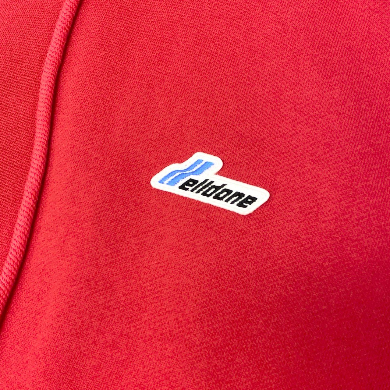 73j28 WE11DONE ウェルダン 21AW RED WD EMBROIDERED LOGO HODDIE スウェットパーカー プルオーバー 裏起毛 WD-TP3-20-707-U-RD S レッドo07t
