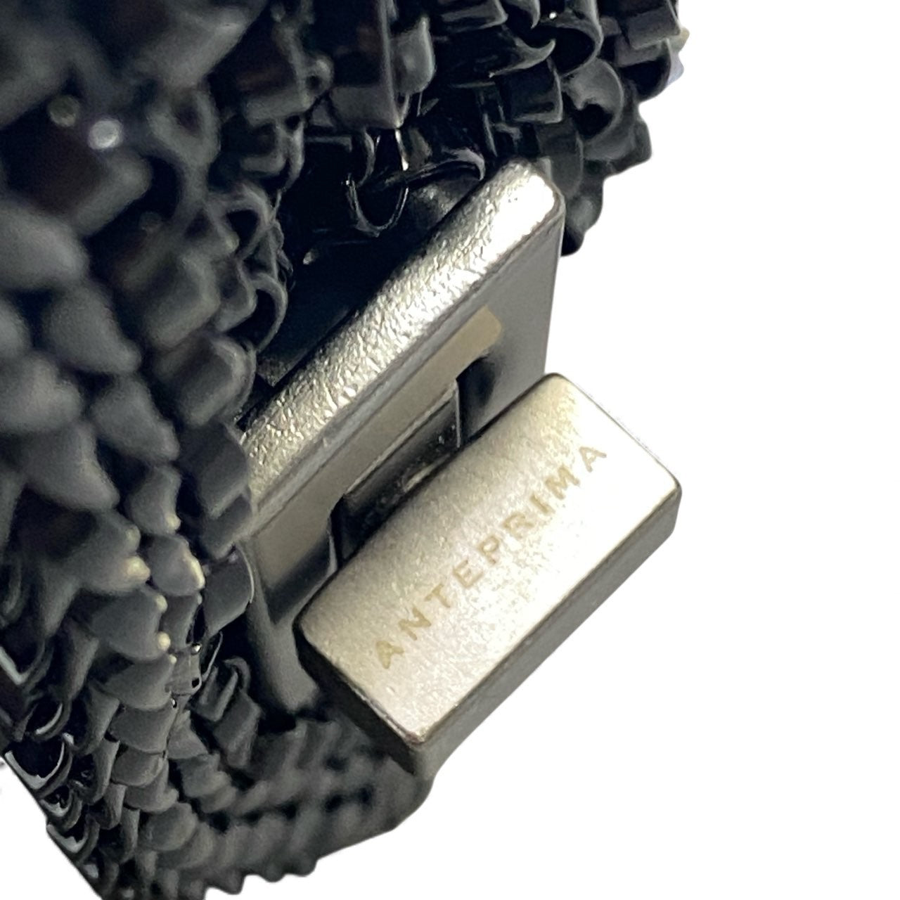 gk16《極美品》 ANTEPRIMA アンテプリマ ルッケット ワイヤー ハンドバッグ ブラック パーティーバッグ ポーチ 鞄 カバン セレモニーt18r