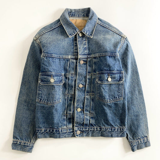 1d24 日本製 or slow オアスロウ 2ndTYPE デニムジャケット ジージャン Gジャン サイズM インディゴブルー コットン100% レディース