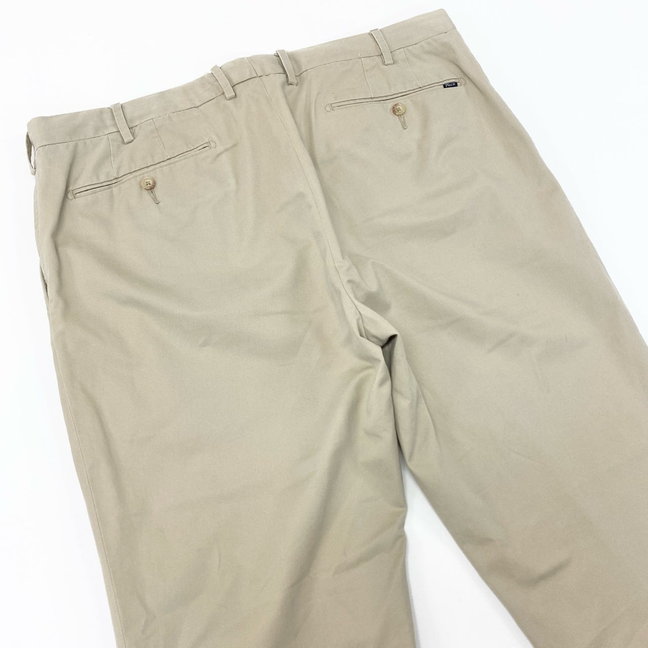 81j8 POLO RALPH LAUREN ポロラルフローレン ストレッチスリムフィット チノ パンツ 38/32サイズ ベージュ メンズo07t