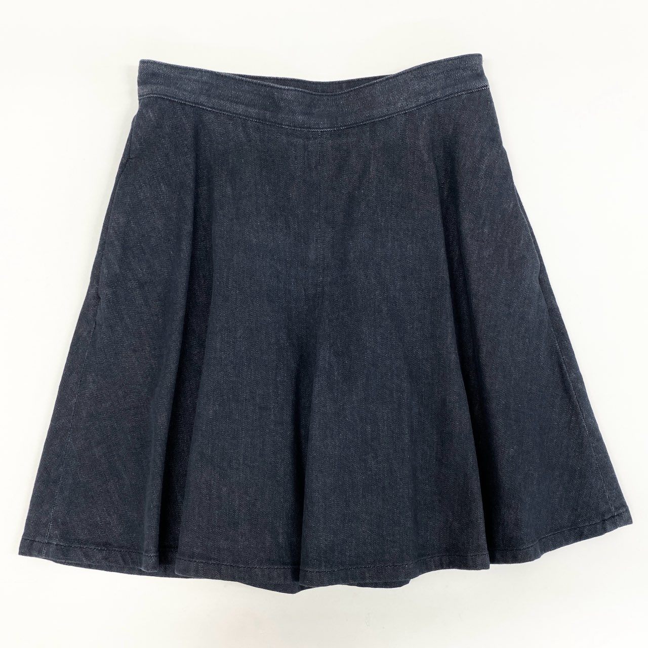 35i9 FOXEY NEW YORK フォクシーニューヨーク デニム リリーパンツ ショートパンツ ウエストロゴ 40536 38 インディゴブルー レディースk02i