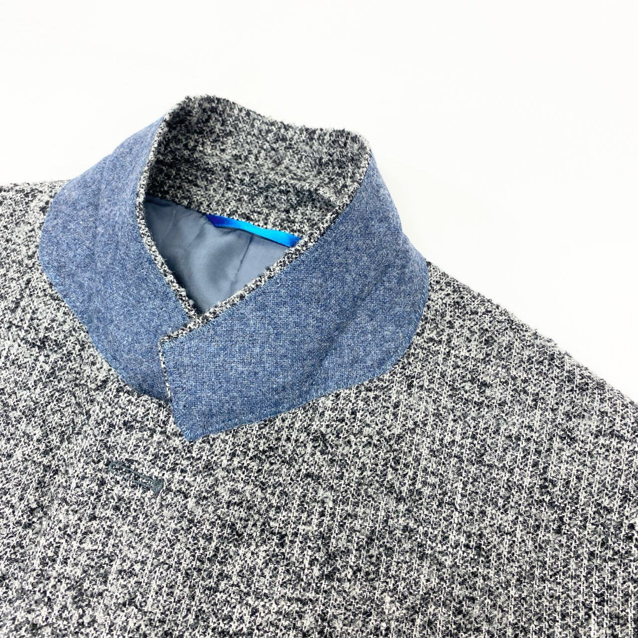 63j9 LANVIN ランバン テーラードジャケット ツイードジャケット フォーマル 50Xサイズ グレー系 メンズu02t