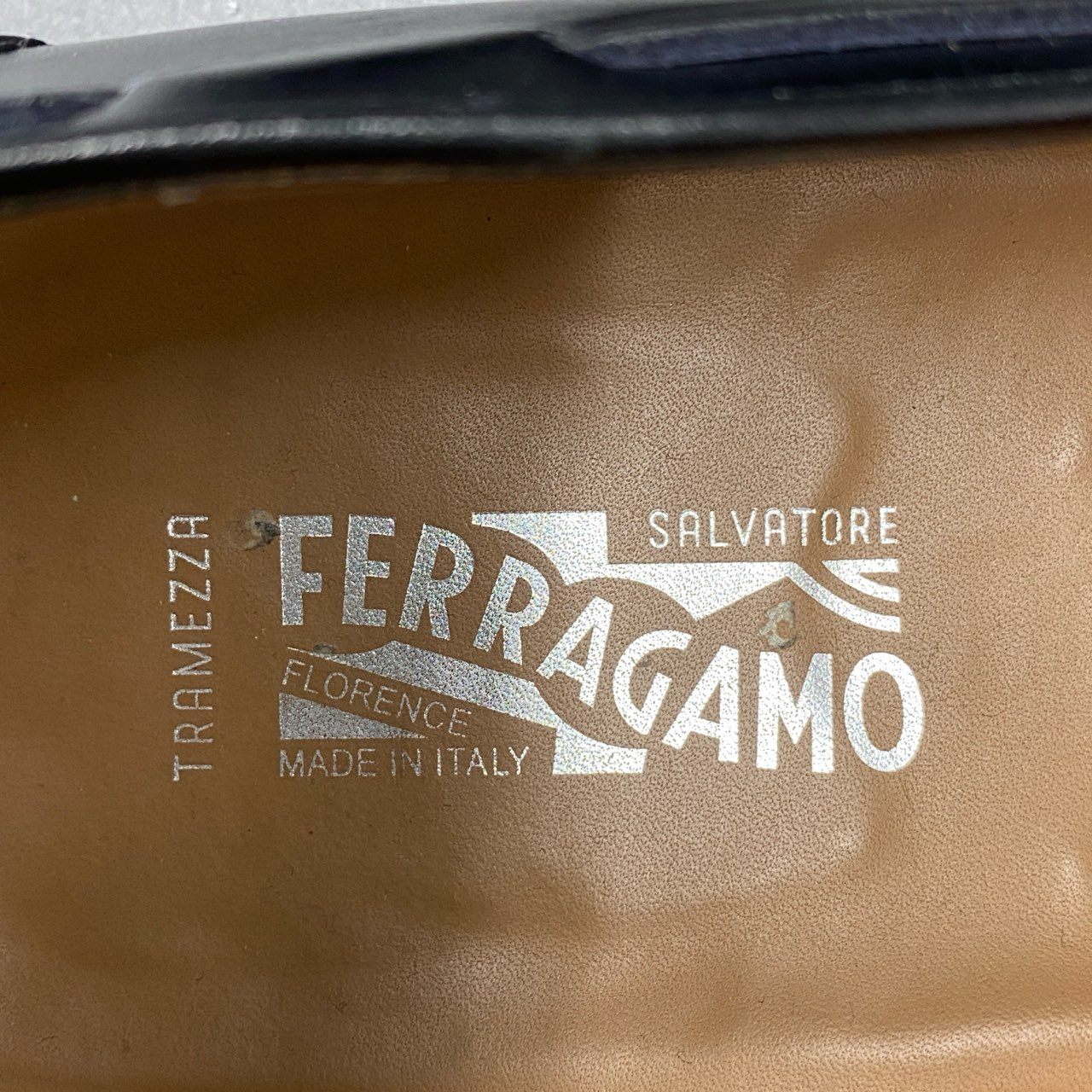 4i27 Salvatore Ferragamo サルヴァトーレフェラガモ イタリア製 タッセルローファー ドレスシューズ フォーマル 11 1/2 ブラック レザー