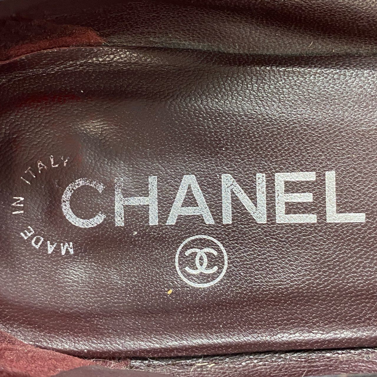4d15 CHANEL シャネル マトラッセ ココマーク キルティング バレエシューズ フラットパンプス G26250 38 1/2 ブラック レザー